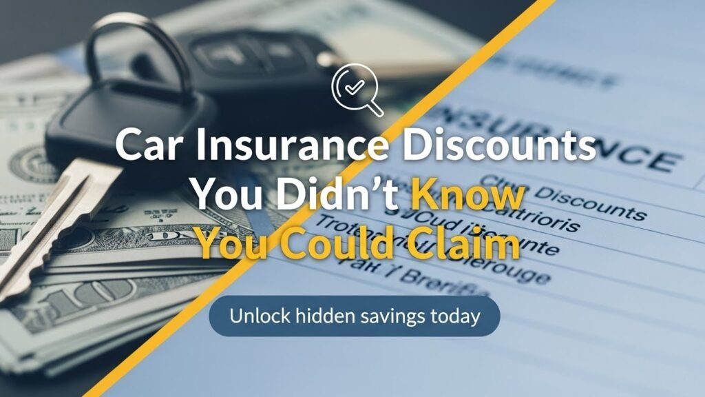 Car Insurance Discounts You Didn’t Know You Could Claim